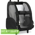 thumbnail image 6 of Kundu KDU-013 Deluxe Backpack Pet Travel Carrier with Double Wheels - Black - Approved by Most Airlines, 6 of 8