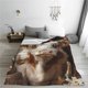 thumbnail image 5 of Fotbe Cow With Butterflies Manta de Franela Acolchonada con Estampado, Súper Suave y Esponjosa, Extra Grande para Sofá, Cama, Uso Todo el Año-50"x40", 5 of 7