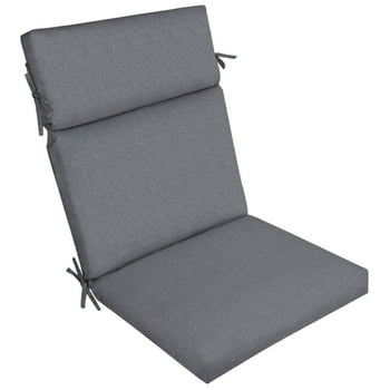Better Homes & Gardens 44" x 21" Grey Rectangle Outdoor Chair Cushion, 1 Piece