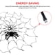 thumbnail image 4 of Led Halloween Black Spider Web Light Ahorro De Energía Spider Net Light Modo De Luz Doble Decoración De Araña Decoración De Luz Impermeable De Alta Para Interiores Y Exteriores Monstrate HA017137-00, 4 of 6