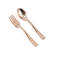 thumbnail image 6 of Balsa Circle 24 Pieces 4" Rose Gold Disposable Plastic Forks Party Catering Tableware, 6 of 8