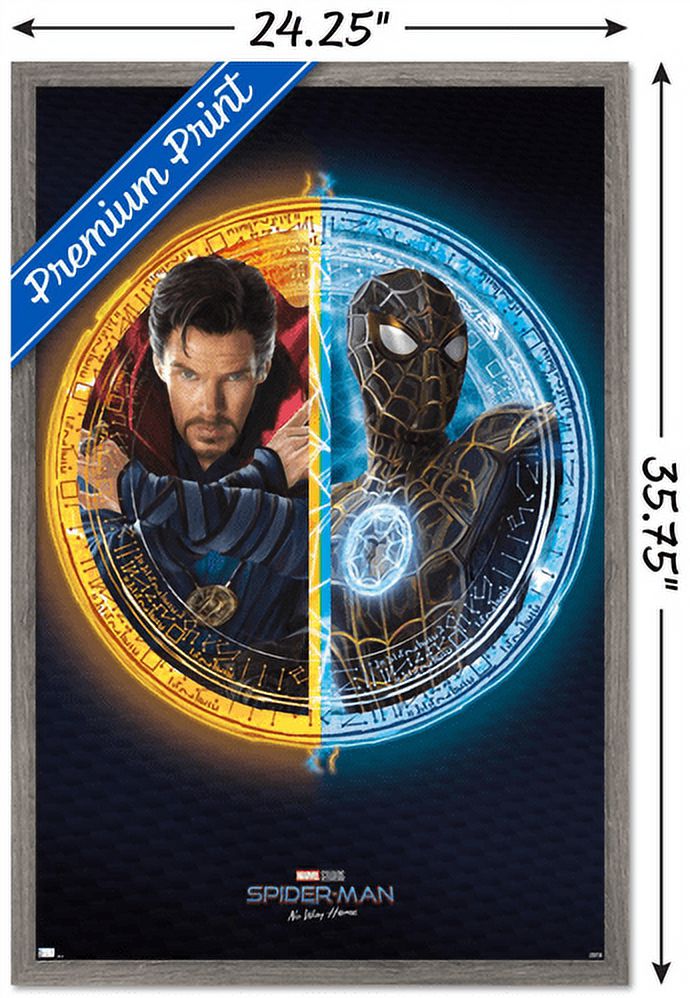 Marvel Spider-Man: No Way Home - Duo Wall Poster, 22.375" x 34", Framed