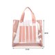 thumbnail image 3 of Bolsa de compras transparente de PVC para mujer a la moda, grande de retazos (rosa) Ehuebsd Para Estrenar, 3 of 9