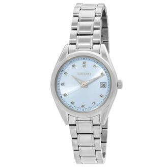 Seiko Quartz Diamond Green Mother of Pearl Dial Ladies Watch