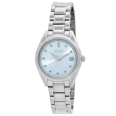 Seiko Diamonds Quartz Blue Dial Ladies Watch SUR581P1