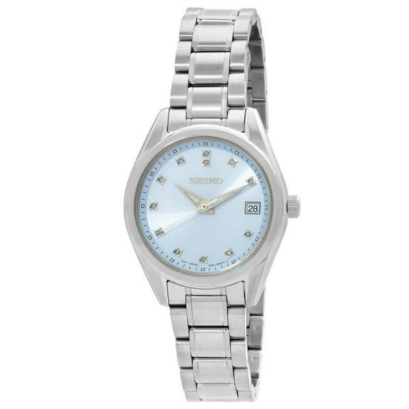 Seiko Diamonds Quartz Blue Dial Ladies Watch SUR581P1