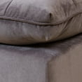 thumbnail image 2 of Cordoba Contemporary Button Tufted Fabric Ottoman, Gray, 2 of 12