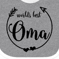 thumbnail image 4 of Inktastic World's Best Oma Girls Baby Bib, 4 of 4