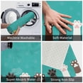 thumbnail image 4 of Vsdgher Cute Cat Paw And Dog print Flannel Anti-Slip Floor Mat Comfort Mat Floor Carpet for Decor, Non-Slip, Home, Office, Laundry, Durable, 4 of 5