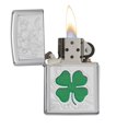 thumbnail image 5 of Zippo Clover Design High Polish Chrome Pocket Lighter, 5 of 6