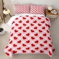 thumbnail image 2 of Homewish Lovely Hearts Twin Quilt Set For Girls,Valentine's Day Gifts Twin Coverlet Set,2 Pieces, 2 of 7