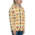 thumbnail image 5 of Kdxio Thanksgiving Turkeys Pattern Kids Boys Girls Zip Up Hoodie 3D Printed Hooded Sweatshirt Hoody Coat with Pocket 7-12 Y-Medium, 5 of 6