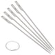 thumbnail image 5 of Lixada 5pcs Brochetas planas de barbacoa de titanio de 10 pulgadas Patio trasero al aire libre Picnic BBQ Grilling Brochetas de brochetas Barras de barbacoa con anillo de alambre Lixada Brochetas de barbacoa, 5 of 7