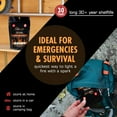 thumbnail image 3 of Fireflame Fire Plugs Fire Starter - Quick Instant 100% Waterproof Firestarter for Emergencies, Survival, Campfires, Fire Pits, Charcoal Grill - All Natural, Odorless & Non-Toxic - 50 Plugs in Bag, 3 of 4