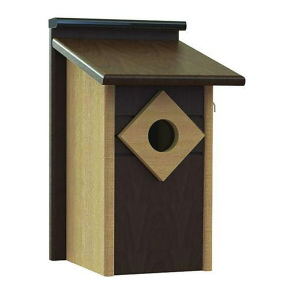 Audubon Contemporary Recycled Plastic Bluebird House, Brown