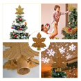 thumbnail image 4 of Decoración de estrella para árbol de Navidad, proyector de luz giratorio en 3D, 4 of 5