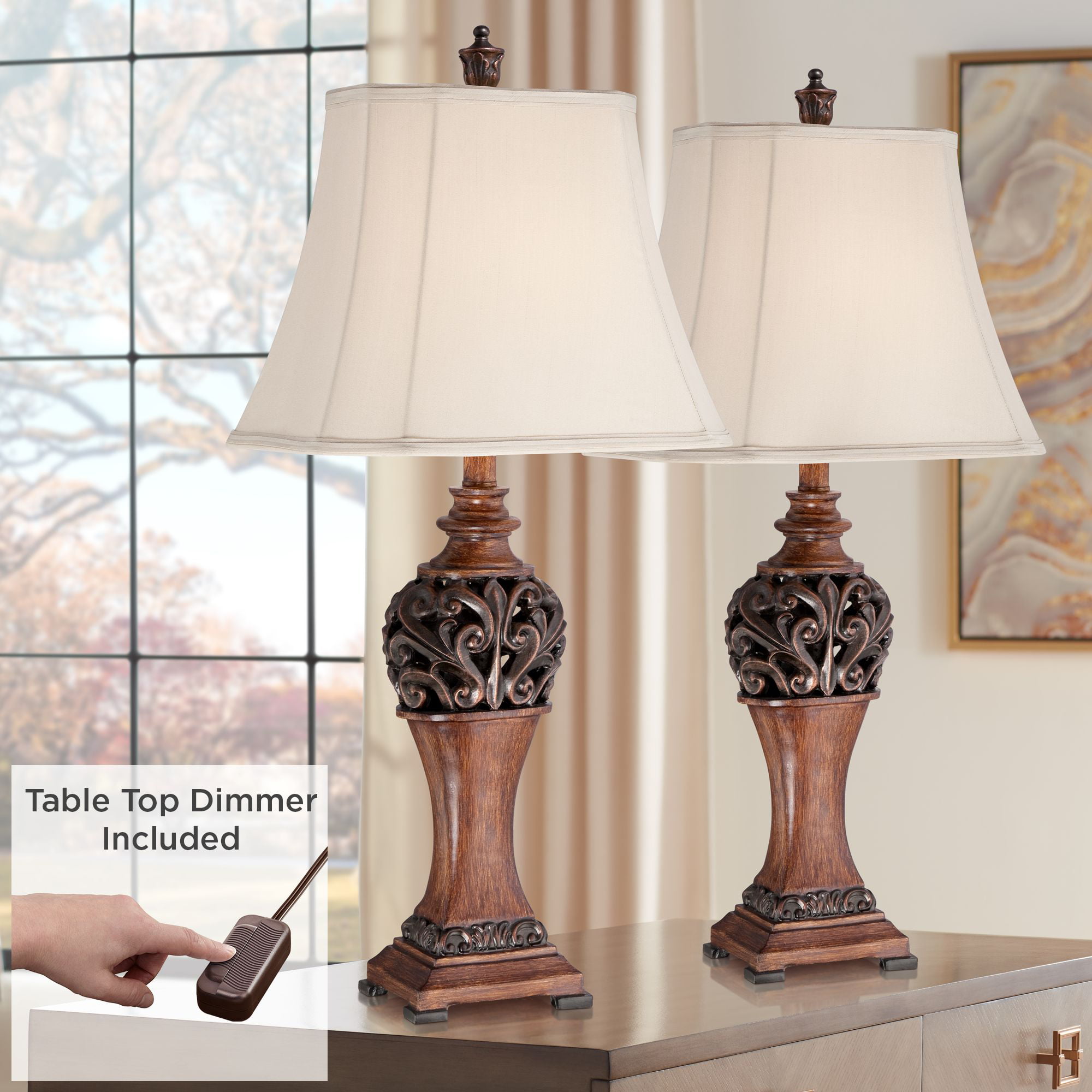 Regency Hill Traditional Table Lamps, Lamps Table Top