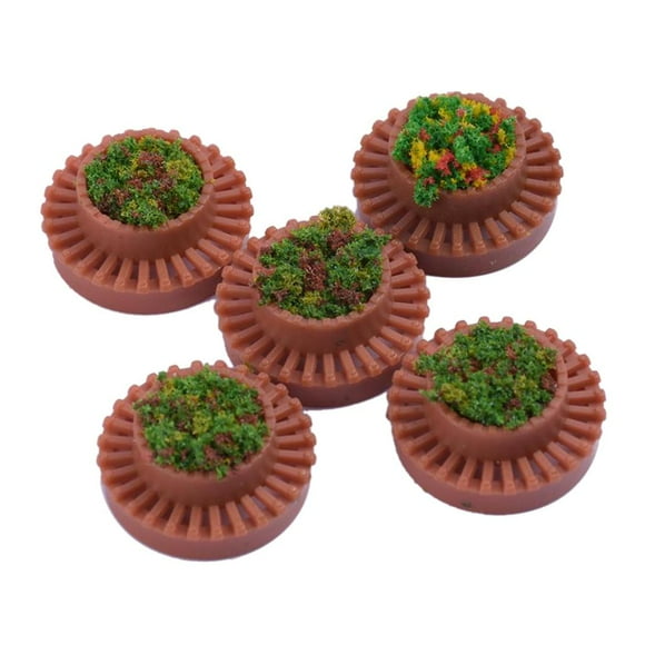 5pcs 1:75 Modelo De Jardín En Miniatura Para La De Arena De