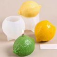 thumbnail image 4 of Moldes de velas de silicona con limón for manualidades de resina, yeso y jabón con aroma a frutas, 4 of 5