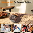 thumbnail image 6 of BBQ Grill Brush for Outdoor Grill, Cordless Electric Grill Cleaner with 700 RPM Stainless Steel Brush, Rechargeable Grill Cleaning Brush, Brown, 6 of 9