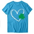 thumbnail image 1 of QIPOPIQ T-Shirts à Manches Courtes pour Femmes Col Rond T-Shirts de la Saint-Patrick T-Shirts de la Saint-Patrick T-Shirt Shamrock T-Shirt Vert T-Shirts Chanceux T-Shirts de Vacances T-Shirts Graphiques Offres, 1 of 3