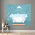 thumbnail image 2 of Balery Bathtub with Soap Bubbles Pattern Tapestry 60x51 Inches - Large Wall Hanging Tapestry for Bedroom, Living Room, Dorm Decor - Artistic and Aesthetic Room Decor, 2 of 9