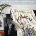 thumbnail image 2 of Book Lovers Gifts, Reading Blanket Gifts for Book Lovers, Unique Bookish Presents for Reader Bookworm on Birthday Christmas Soft Flannel Throw Blanket, 2 of 7