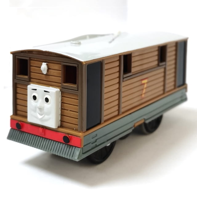 Motor de tren de juguete Flmenunu, motorizado número 7, alimentado por batería Toby