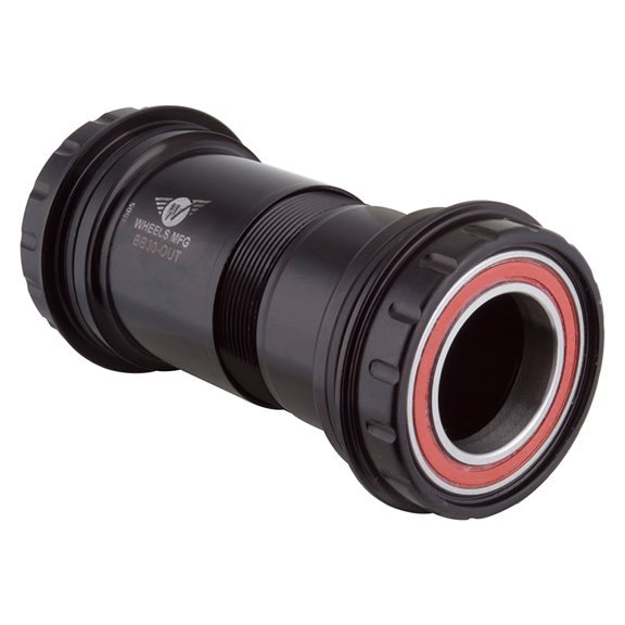 Wheels Manufacturing BB30 to Compatible with Shimano Bottom Bracket with Angular Contact Bearings Black Cups