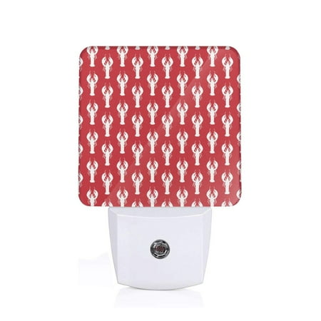 

Naloa Cartoon Lobster Night Lights Plug into Wall Dusk to Dawn Sensor Warm White Led Night Light 0.5W Nightlight suit for Adults Bedroom Bathroom Hallway Kitchen