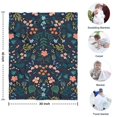 thumbnail image 4 of Pioneer Flower Floral Print Pattern Blanket,Comfortable Soft Lamb Wool Throw Blanket,All Season,Warm Lightweight Blankets for Sofa Bed Couch Living Room Chair,30"x40", 4 of 4