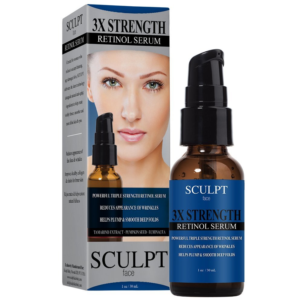 SCULPT 3X Strength Retinol Face Serum 1oz / 30ml