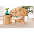 thumbnail image 3 of bali & pari Aerin Modern Bohemian Natural Rattan Accent Chair, 3 of 21