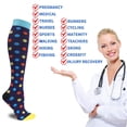 thumbnail image 3 of 4 Pairs Copper Compression Socks for Women & Men Circulation 15-20 mmHg - Better Blood Flow, Swelling , Best Support for Medical, Running, Nursing, 3 of 8
