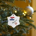thumbnail image 7 of 3drose, I Love Missouri, 3 inch Snowflake Porcelain Ornament, 7 of 7