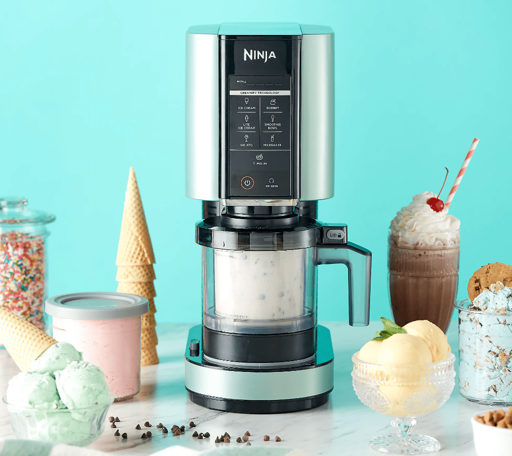 Ninja NC301 CREAMi Ice Cream Maker, Green, Corded Electric, Residential Use