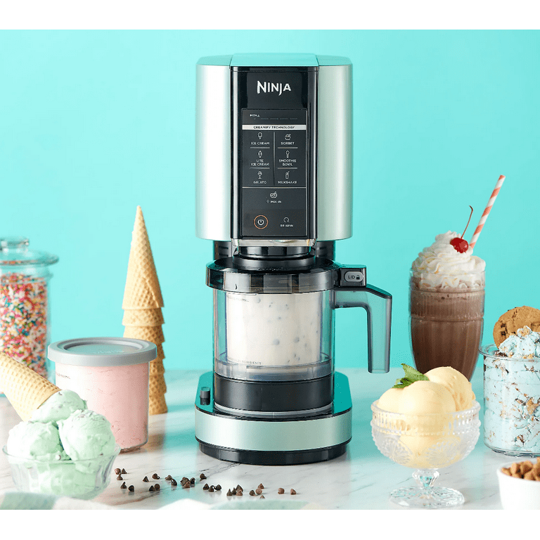 Restored Ninja NC301 CREAMi Ice Cream Maker, Green, Corded