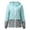 Blue, variant on Women's Colorblock Rain Waterproof Top Hooded Zip Up Long Sleeve Casual Lightweight Fashion T Shirts Summer Outdoor Rainy Everyday Activewear Tee