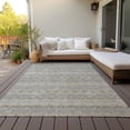 thumbnail image 6 of Addison Rugs Chantille Indoor/Outdoor Transitional Bohemian Silver Washable Rectangle Rug, 3' x 5', 6 of 6