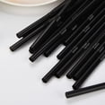thumbnail image 3 of 100-Pack Black Disposable Bendable Plastic Straws - Wedding Party Decorative Drink Accessories, 3 of 3