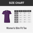 thumbnail image 2 of BELLA+CANVAS Women Slim Fit Tee, Short Sleeve Crew Neck Cotton T-Shirt, Team Purple, Size M, 2 of 4