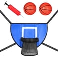 thumbnail image 4 of Mini Basketball Hoop For Trampoline Lightweight Baseboard With Basketball Pump Sturdy Universal Easy Install Basketball Rack For Kids Adults, 4 of 10