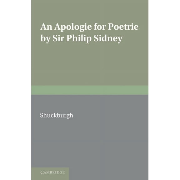 Pitt Press An Apologie for Poetrie by Sir Philip Sidney, (Paperback)