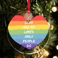 thumbnail image 5 of AatoeaX Rainbow Heart “Love Has No Limits” Acrylic Ornament: LGBTQ+ Pride, Inclusive Decor, Hanging Panel for Home & Window, 5 of 6