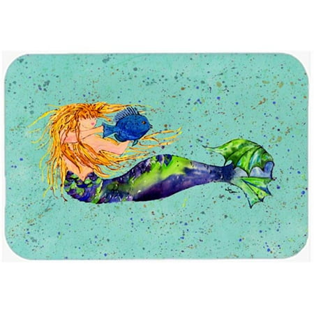 

15 x 12 in. Mermaid Glass Cutting Board - Large
