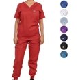 thumbnail image 5 of Uniforme Medico Pijama Quirurjica Mujer Jumper Conjunto XS Color Rojo, 5 of 5