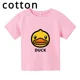 thumbnail image 5 of Ropa de pato bonita para niños, camisetas de algodón a la moda de verano para niños, camisetas de dibujos animados para bebés, camisetas casuales de manga corta para niñas pequeñas, 5 of 5