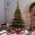 thumbnail image 4 of Nearly Natural Clear Prelit LED Decorated Spruce Artificial Christmas Tree, 8', 4 of 11