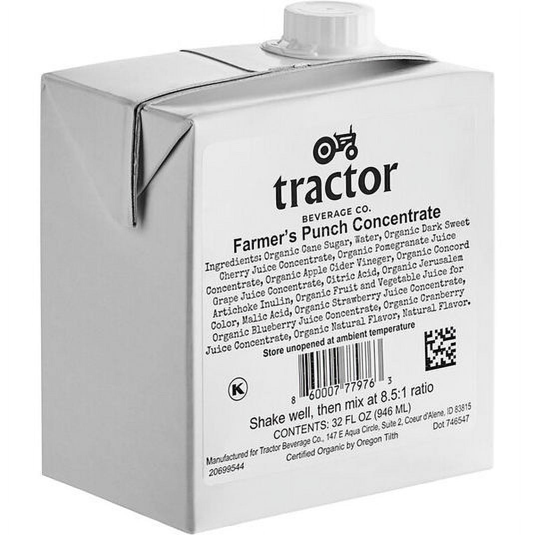 Tractor Beverage Co. Farmers Punch, 8.5:1 Concentrate, Organic-32 floz