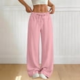 thumbnail image 2 of Dagugfen Athletic Pants for Women Loose Fitted Drawstring Elastic Waist Breathable Summer Casual Workout Full Length Pants, 2 of 8